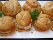 Brandteig Krapferl  mit Schinken Kren Fülle - Rezept - Bild Nr. 456