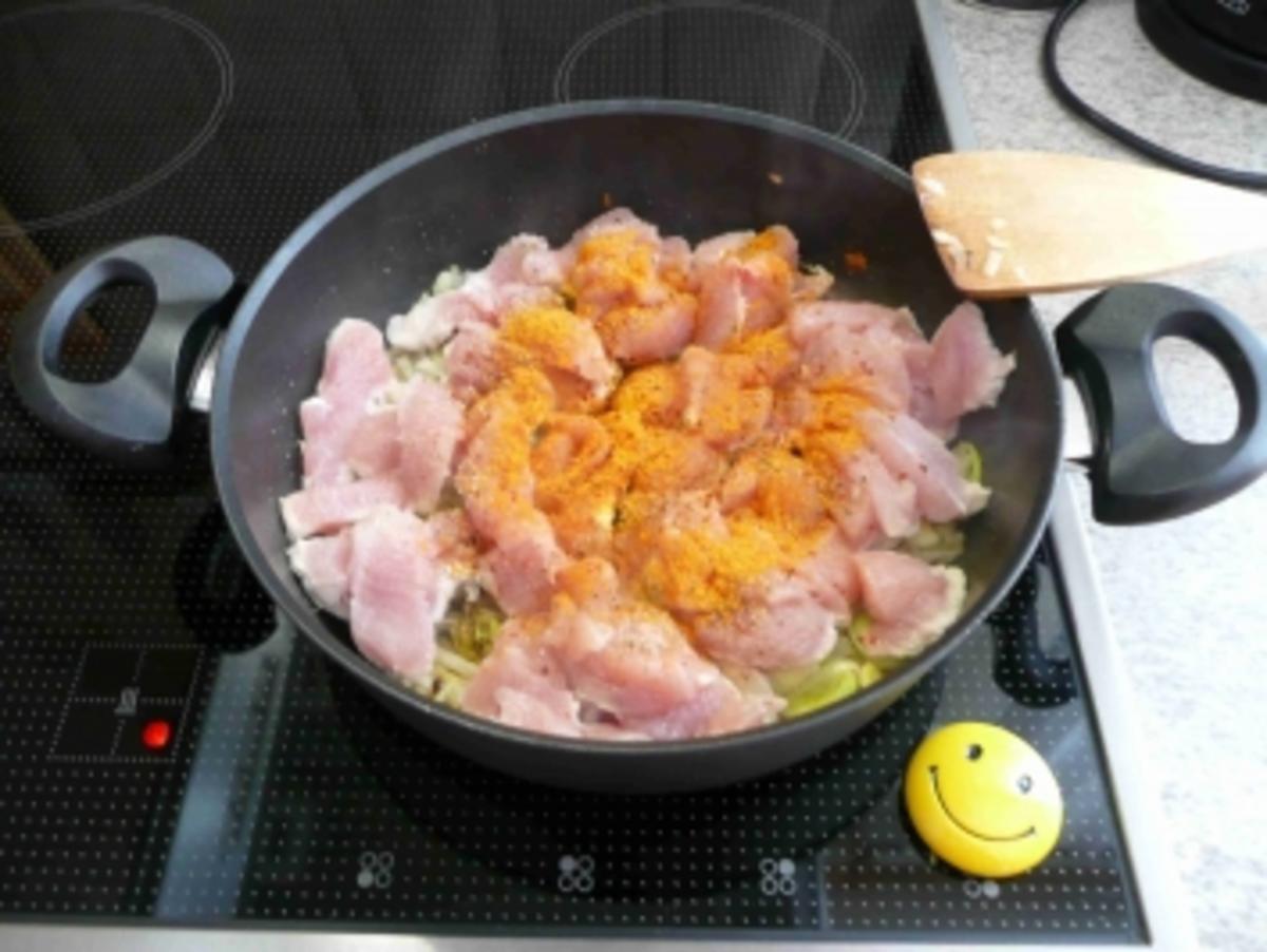 Pfannengerichte : Curryhühnchen - Rezept - Bild Nr. 4