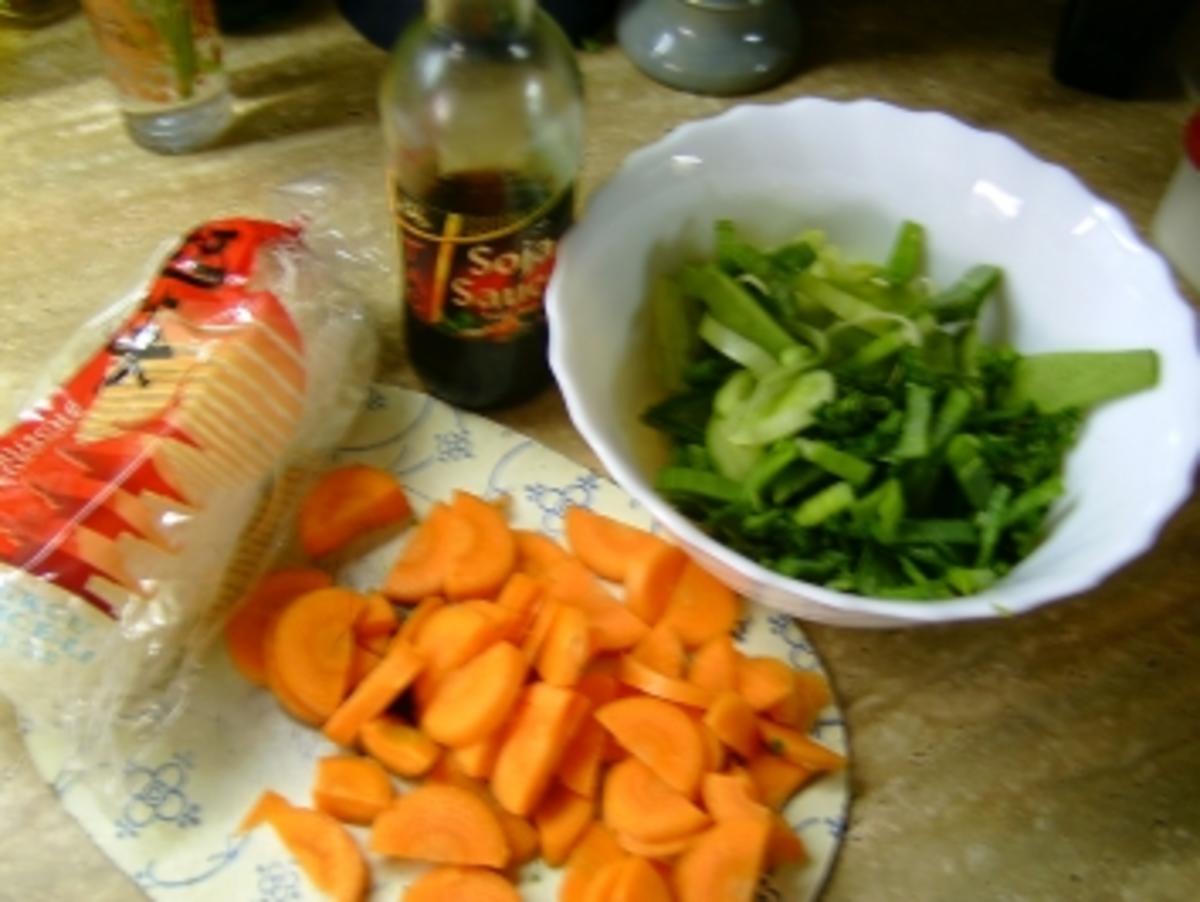 Wok mit Garnelen - Rezept