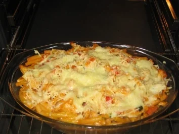 Makkaroni-Auflauf mit Hühnchen - Rezept