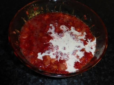 Erdbeerkäse ( Nachspeise mit frischen Erdbeeren ) - Rezept - Bild Nr. 6