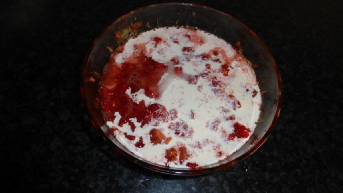 Erdbeerkäse ( Nachspeise mit frischen Erdbeeren ) - Rezept - Bild Nr. 7
