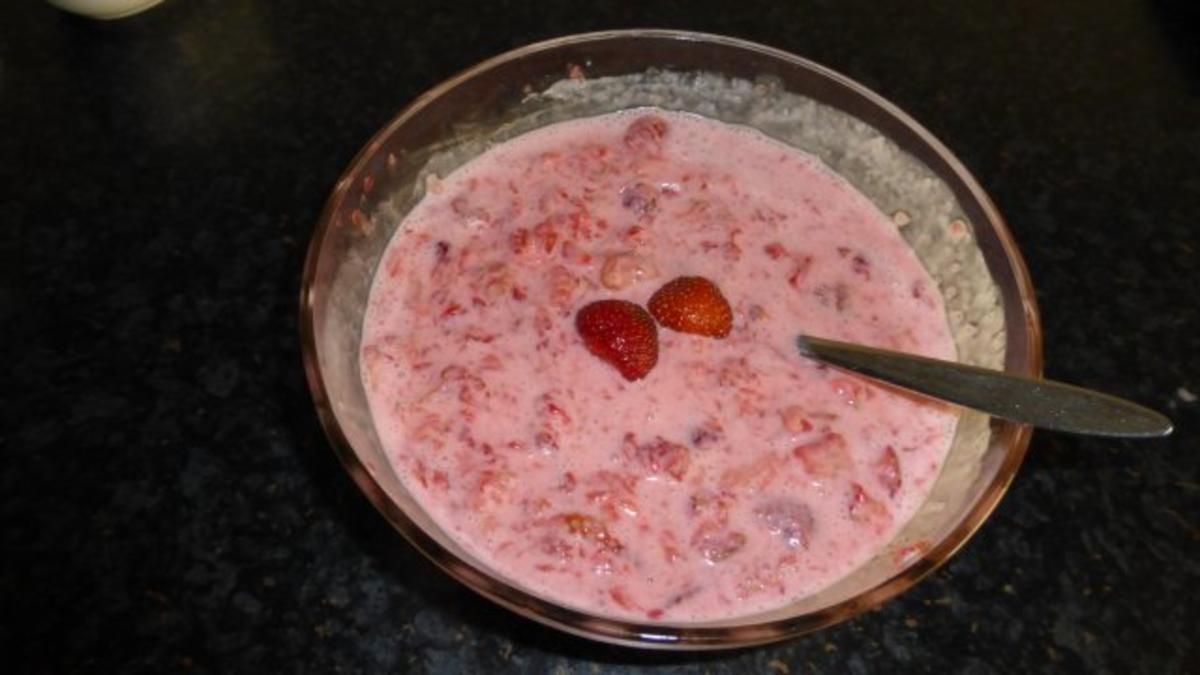 Erdbeerkäse ( Nachspeise mit frischen Erdbeeren ) - Rezept - Bild Nr. 8