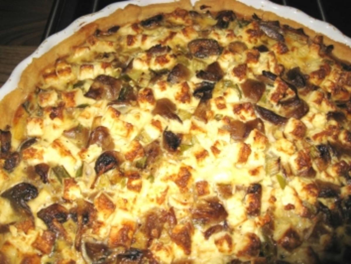 Quiche mit Austernpilze , Champignons  &  Feta - Rezept - Bild Nr. 6