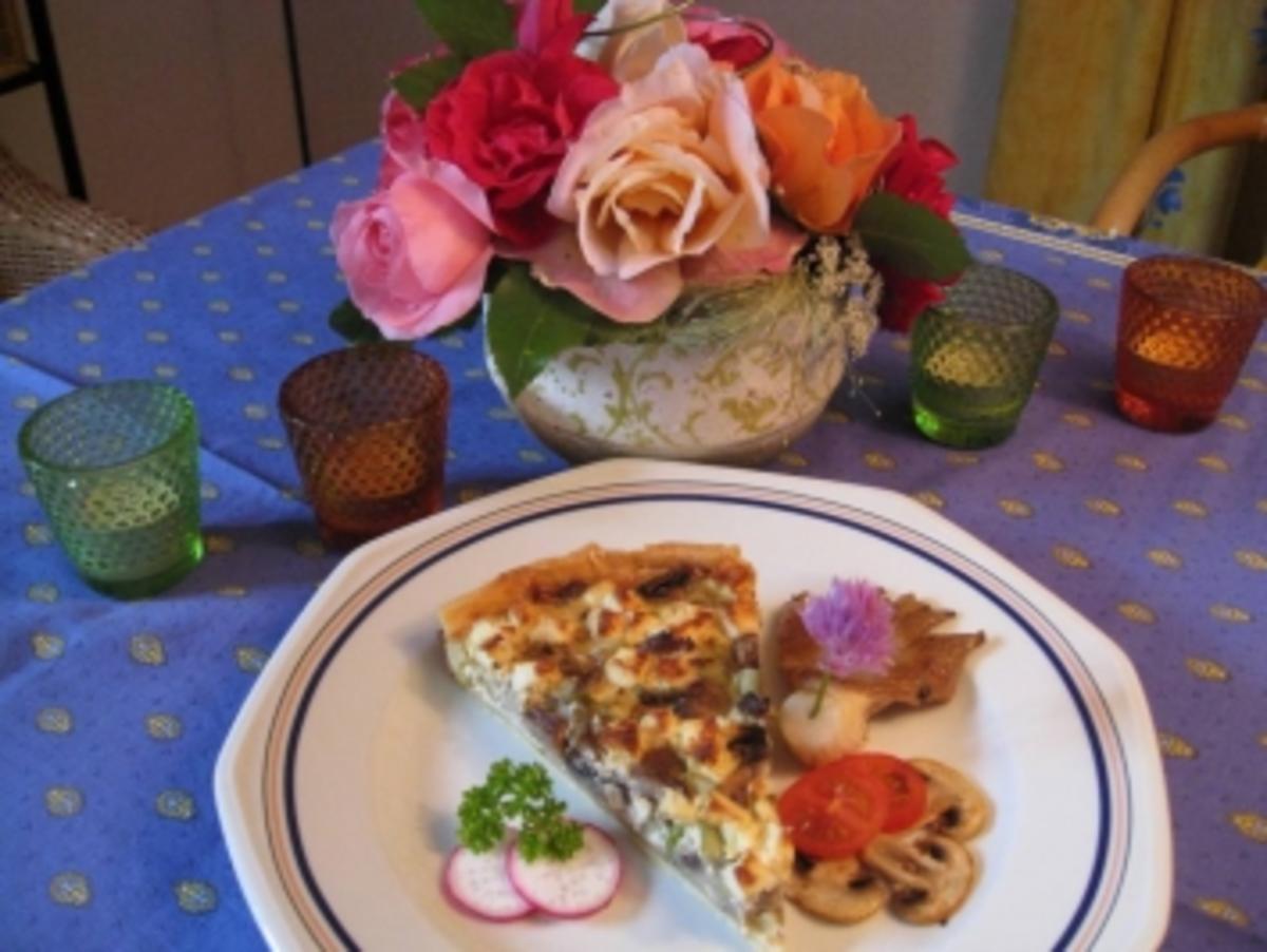 Quiche mit Austernpilze , Champignons  &  Feta - Rezept - Bild Nr. 8