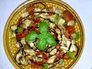 ** Salate ** Tomaten - Mozzarella - Salat mit Champignons und Frühlingszwiebeln - Rezept