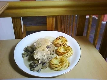 Rezept: Sabine´s gefüllte Hähnchenbrust Sabine´s gefüllte Hähnchenbrust - Rezept