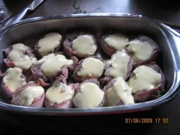 Medaillions im Schinkenmantel mit einer Parmesankruste - Rezept - Bild Nr. 5