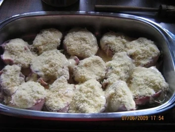 Medaillions im Schinkenmantel mit einer Parmesankruste - Rezept - Bild Nr. 6