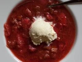 Rhabarber Erdbeer Kompott - Rezept