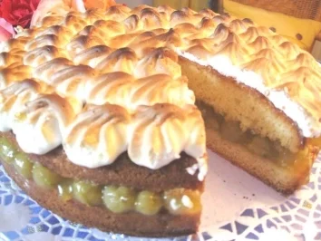 Einfache Stachelbeerbaisetorte - Rezept - Bild Nr. 8