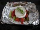 Rhabarber und Erdbeeren treffen auf Ziegenkäse - Rezept