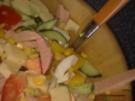 Bunter Wurstsalat mit Ei - Rezept