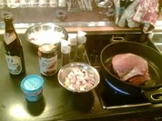 Schweinebraten in Weißbiersauce - Rezept