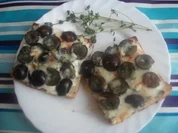 Käsetoast mit Trauben - Rezept