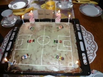 Fussballfeldkuchen - Rezept