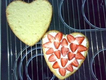 ** Kuchen & Co. ** Bisquit-Herz - Rezept - Bild Nr. 4