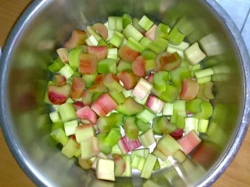 ** Dessert & Süßes ** leckere Rhabarbergrütze - Rezept - Bild Nr. 2