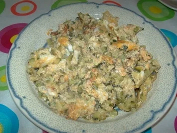 Zucchini mit Eiern - Kuhssa u beid - Rezept