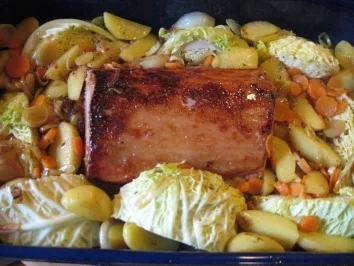 Rezept: Kasseler-Pfanne "Europa" Bild Nr. 3 Kasseler-Pfanne "Europa" - Rezept - Bild Nr. 3