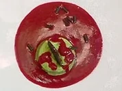 Avocadomousse mit Himbeer-Minz-Püree - Rezept