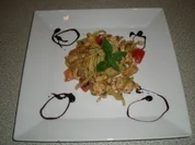 Mailänder Puten Pfanne mit Pesto Spaghetti - Rezept