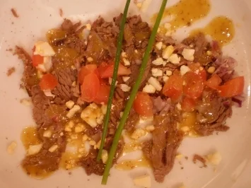 Carpaccio von gekochter Ochsenbrust - Rezept