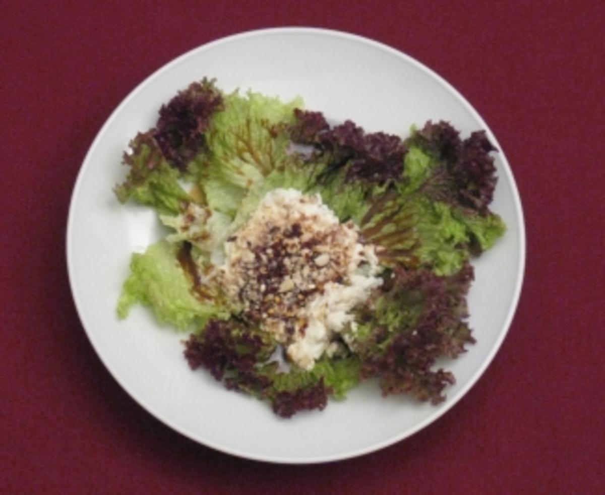 Ziegenkäse auf knackigen Salaten - Rezept
