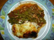 Bohnenmousaka - Rezept