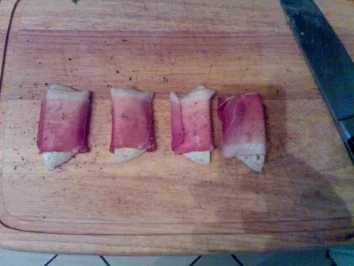 Rezept: Antipasti - Mozzarella im Speck Bild Nr. 2 Antipasti - Mozzarella im Speck - Rezept - Bild Nr. 2