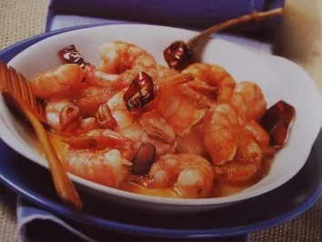 Knoblauchgarnelen mit Zitrone und Petersilie - Rezept