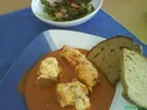 Rezept: Schinken-Röllchen mit Tomatensauce Schinken-Röllchen mit Tomatensauce - Rezept