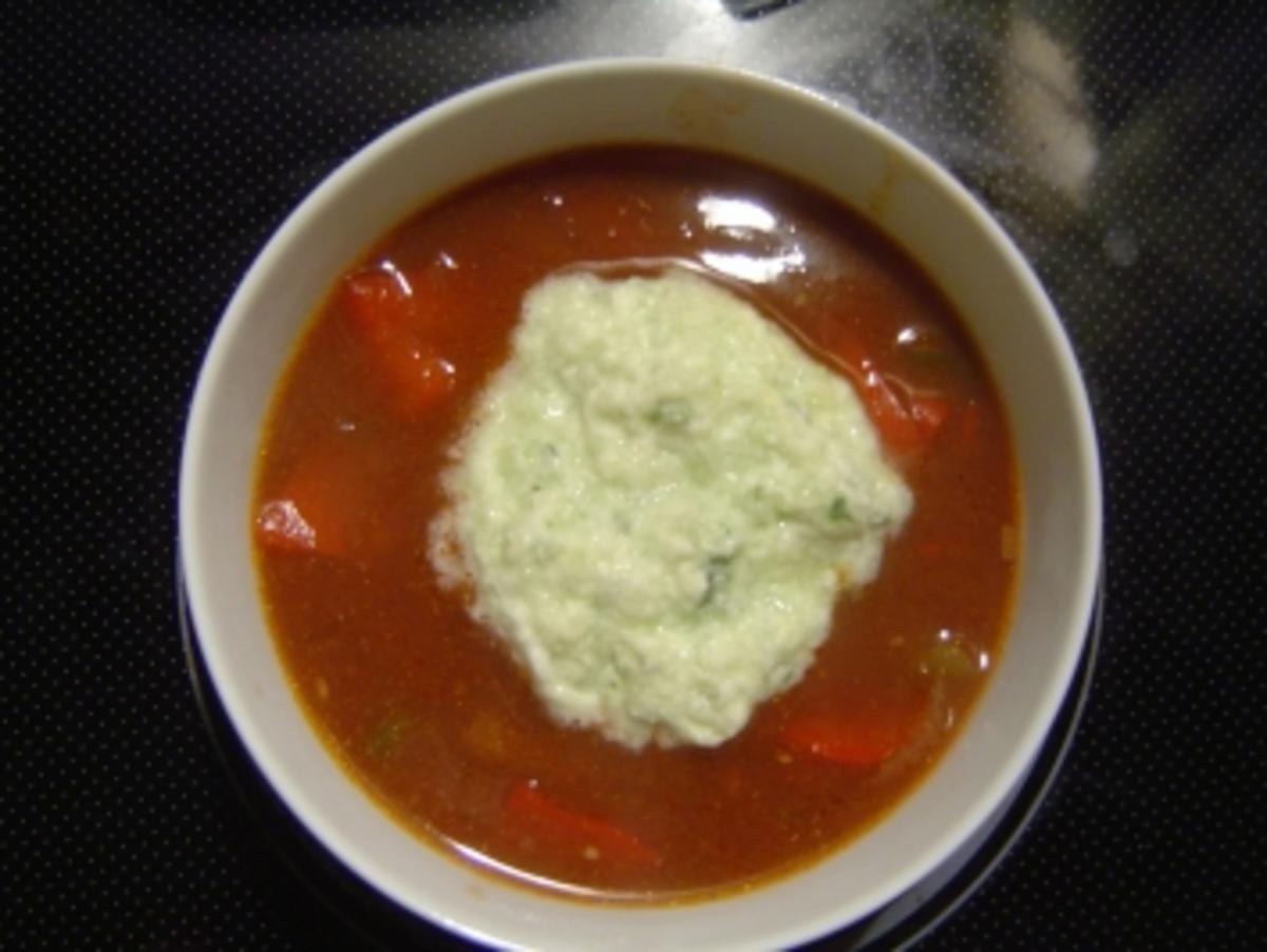 Gulaschsuppe mit Schaum - Rezept