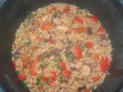 Kalmare mit Reis und Roten Paprika - Rezept