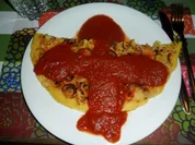 Rezept: Maispfannkuchen mit Tomatensoรe Maispfannkuchen mit Tomatensoรe - Rezept