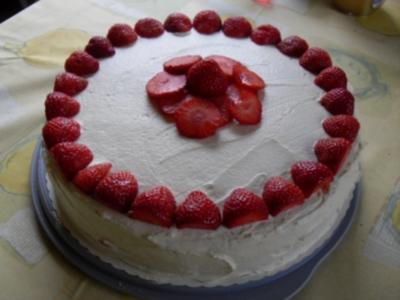 schnelle Erdbeertorte - Rezept