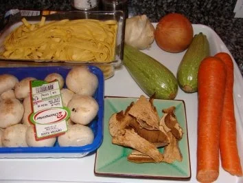 Rezept: Nudeln : -Gemüse Nudeln in Pilzsoße- Bild Nr. 3 Nudeln : -Gemüse Nudeln in Pilzsoße- - Rezept - Bild Nr. 3