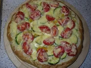 Gefülltes Fladenbrot mit Käse überbacken - Rezept