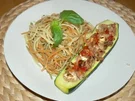 gefüllte Zucchinischiffchen - Rezept