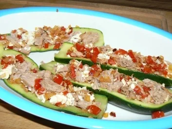 gefüllte Zucchinischiffchen - Rezept - Bild Nr. 6