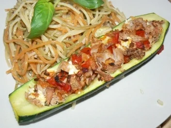 gefüllte Zucchinischiffchen - Rezept - Bild Nr. 9