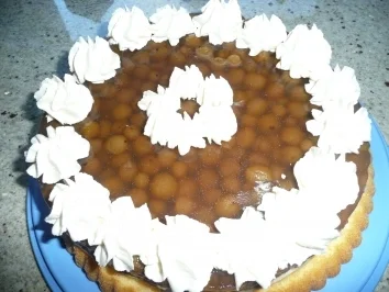 Stachelbeerkuchen mit Pudding - Rezept