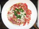 Rindercarpaccio mit Rucola und Parmesan - Rezept