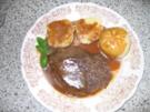 Hauptgericht: Rinder-Hüftsteak in Rotweinsoße - Rezept