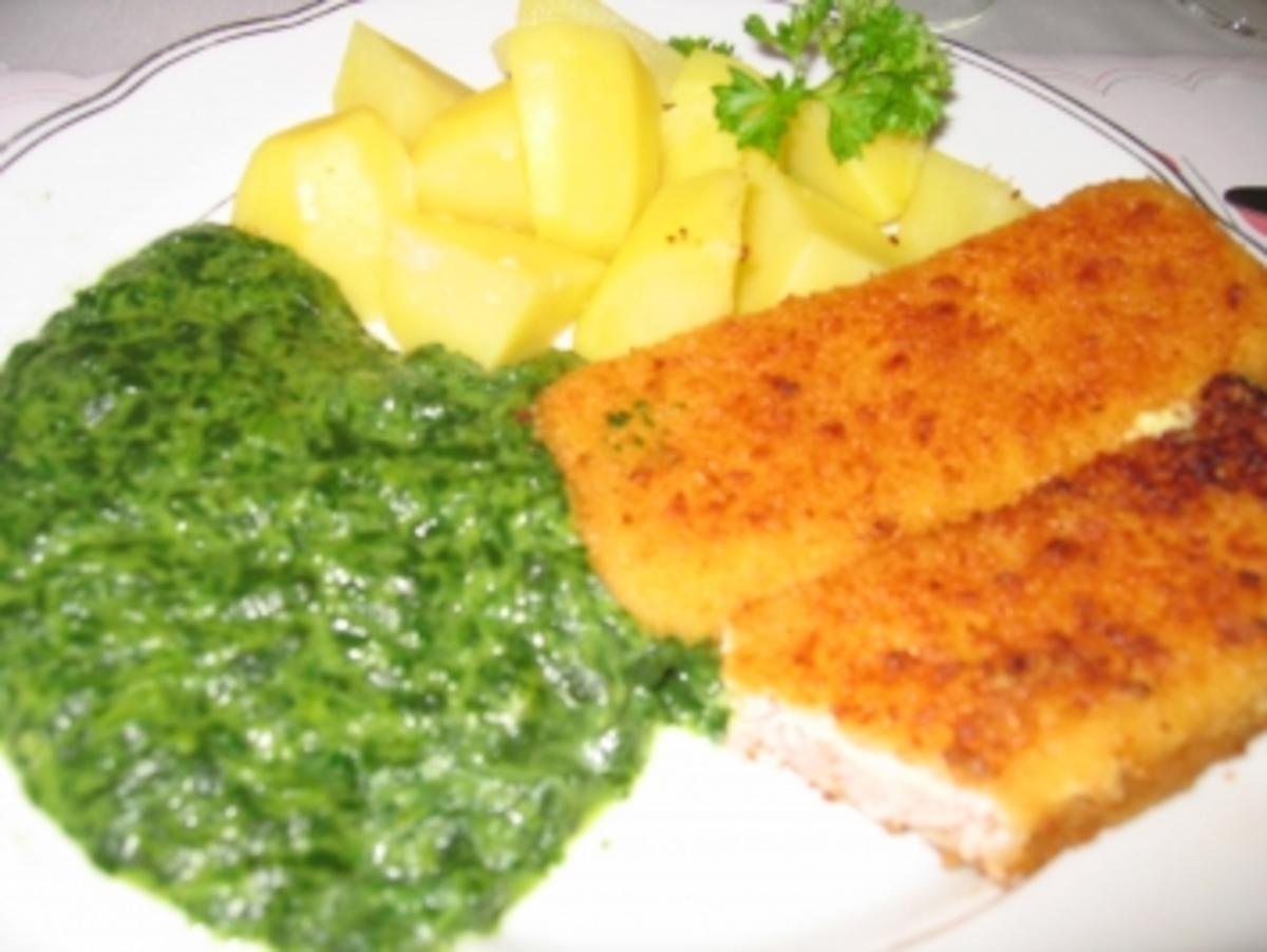 Hauptgericht: Fischstäbchen mit Spinat und Salzkartoffel - Rezept - Bild Nr. 4