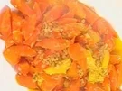 Rezept: Möhren mit Orangen und Oliven Möhren mit Orangen und Oliven - Rezept