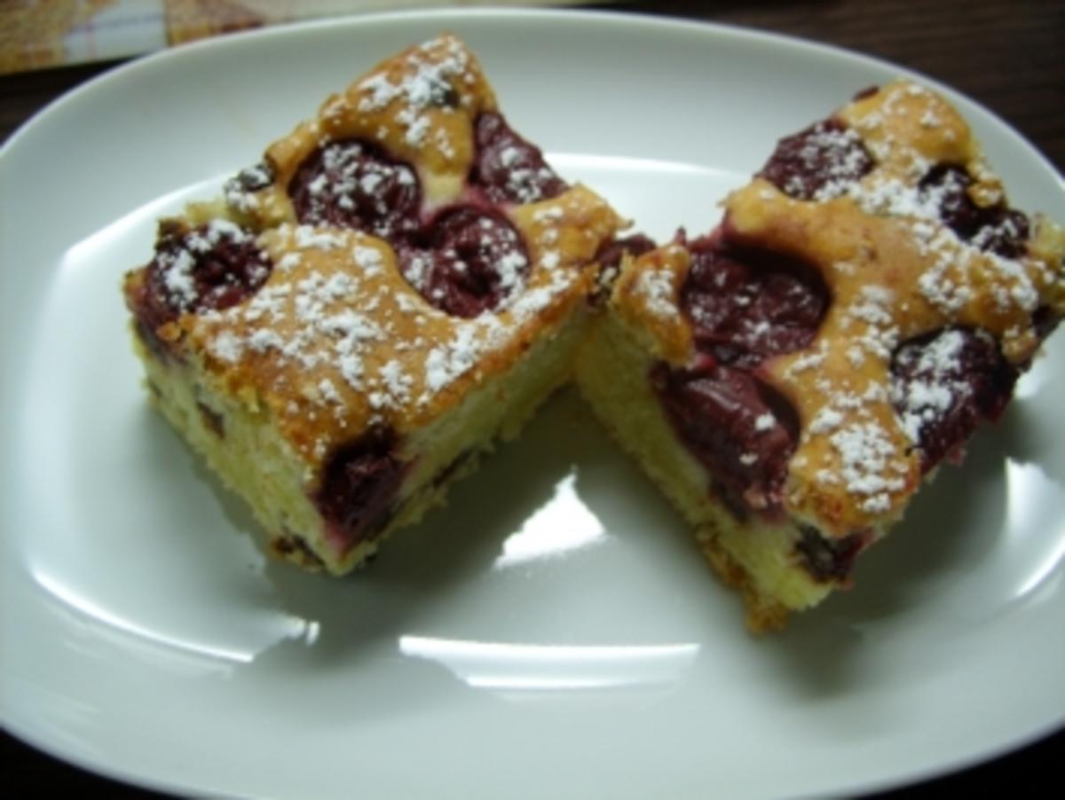 Kirschkuchen mit Marzipan - Rezept mit Bild - kochbar.de