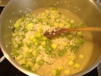 Rezept: Risotto mit grünem Spargel und Tomate Bild Nr. 2 Risotto mit grünem Spargel und Tomate - Rezept - Bild Nr. 2