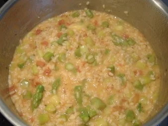 Rezept: Risotto mit grünem Spargel und Tomate Bild Nr. 3 Risotto mit grünem Spargel und Tomate - Rezept - Bild Nr. 3