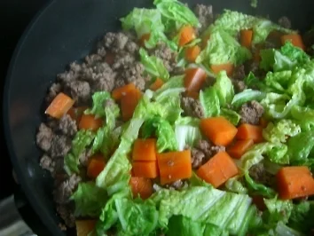 WoK : " China-Pfanne " mit Chinakohl !! fettarm ! - Rezept - Bild Nr. 2